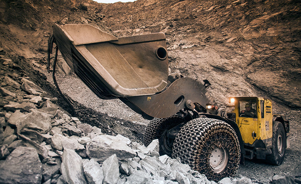 Underground mining loader