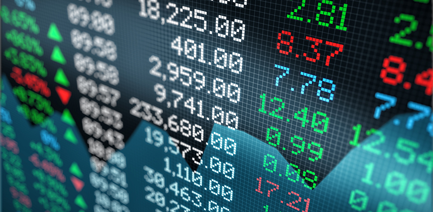 Stock market charts
